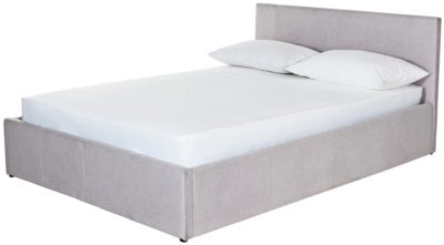 Hygena Lavendon Kingsize Fabric Ottoman Bed Frame - Latte